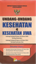 Undang-undang Kesehatan dan Kesehatan Jiwa